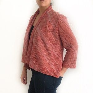 ALBERTO MAKALI Open Front Sweater Jacket